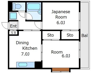 新潮通り一番館の物件間取画像